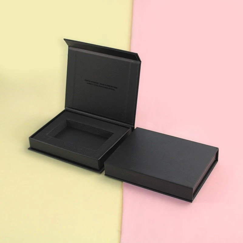 Black Gift Bookshape box with Logo UV Black Gift Bookshape box with Logo UV